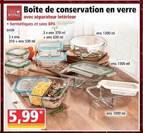 Boîte De Conservation En Verre Casa Royale