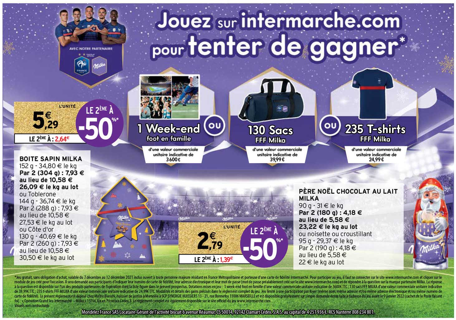 boîte sapin milka, père noël chocolat au lait milka