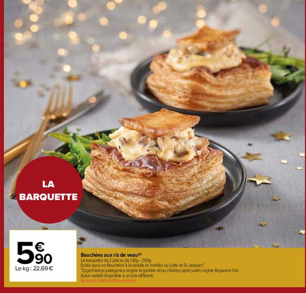 bouchées aux ris de veau