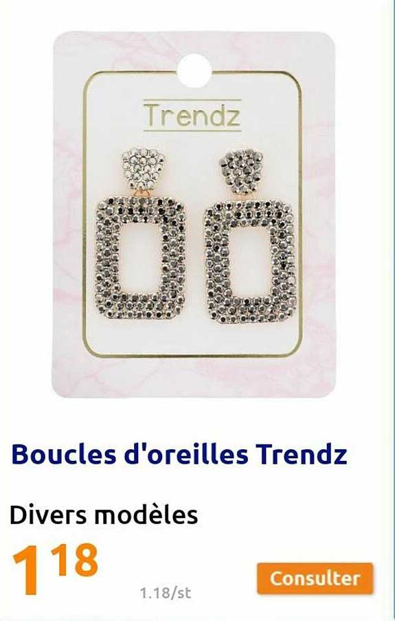 boucles d'oreilles trendz