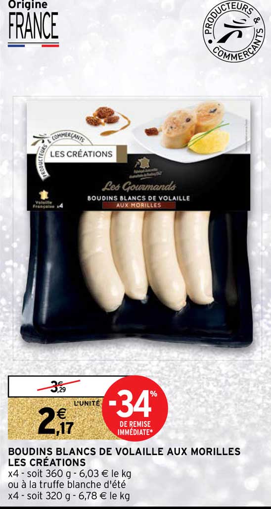 Boudins Blancs De Volaille Aux Morilles Les Créations