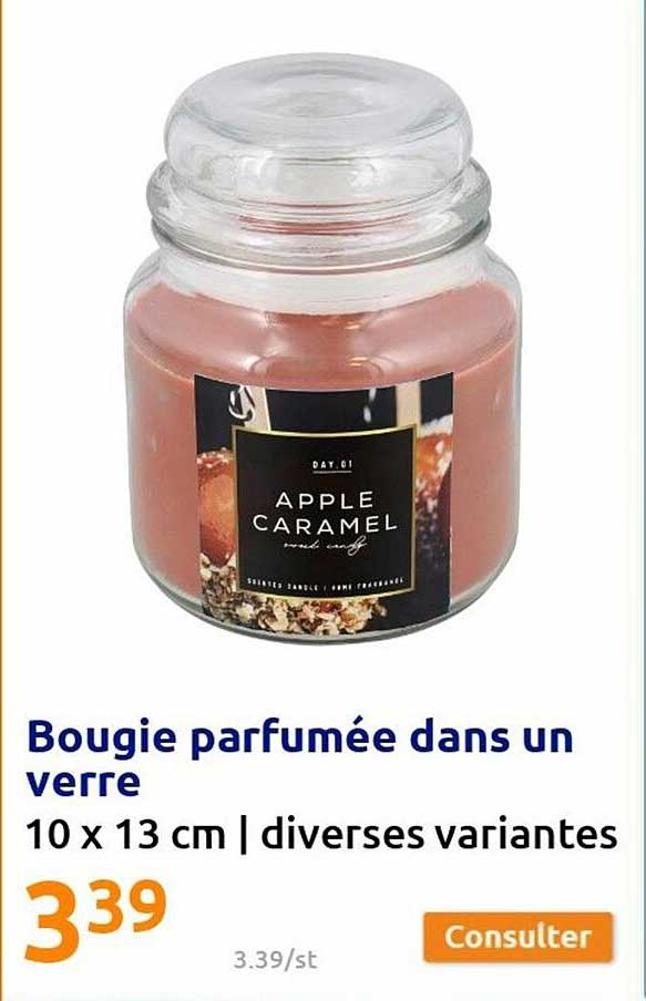 bougie parfumée dans un verre