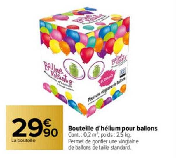 bouteille d'hélium pour ballon