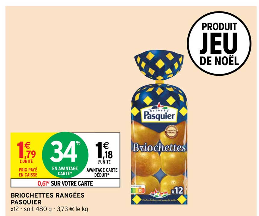 briochettes rangées pasquier