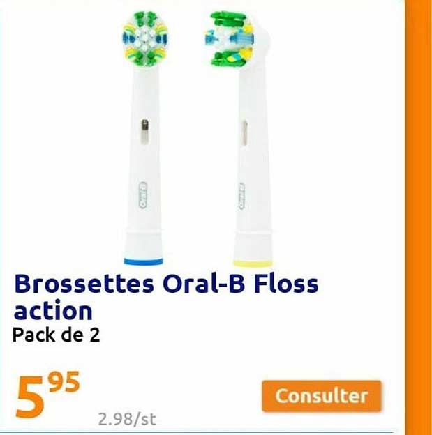 brossettes oral-b floss action