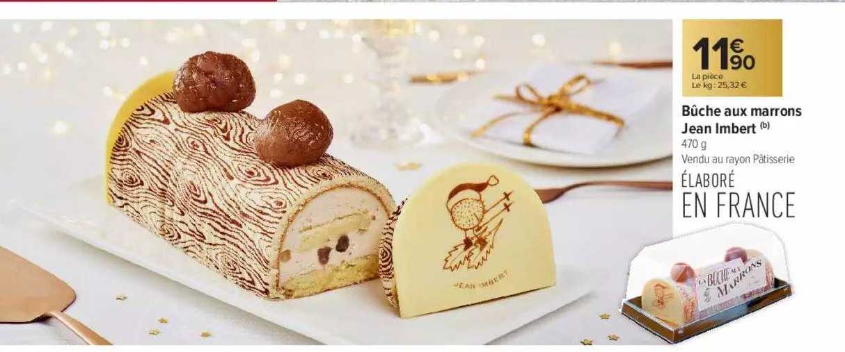 Bûche Aux Marrons Jean Imbert