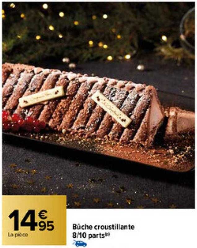 bûche croustillante 8-10 parts