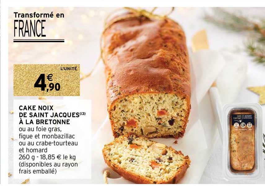 cake noix de saint jacques à la bretonne