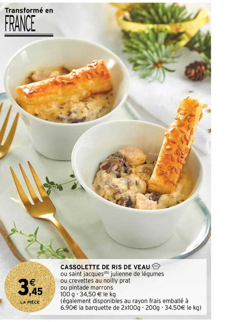 cassolette de ris de veau