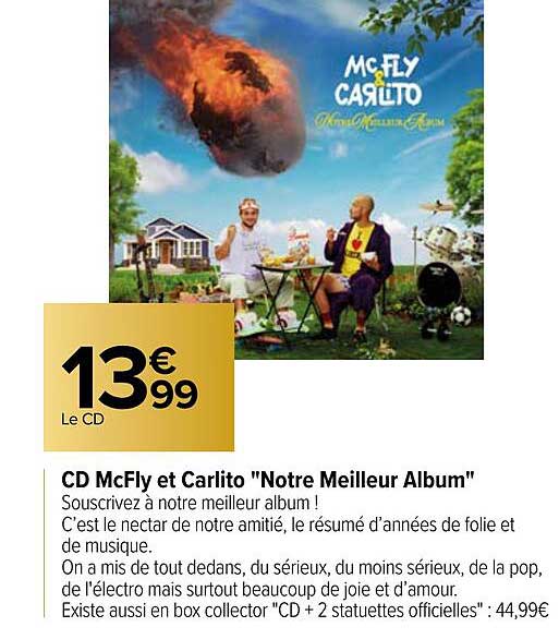 Cd McFly Et Carlito "notre Meilleur Album"