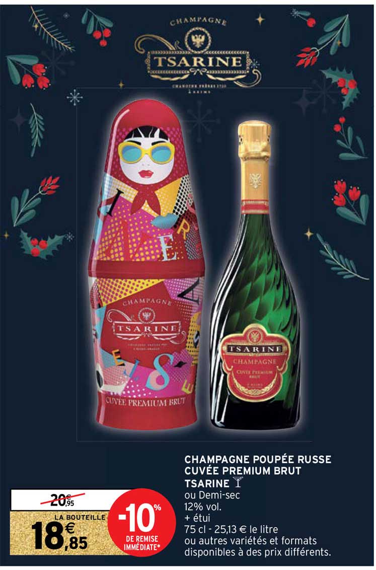 champagne poupée russe cuvée premium brut tsarine