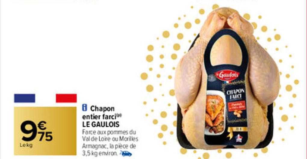 chapon entier farci le gaulois