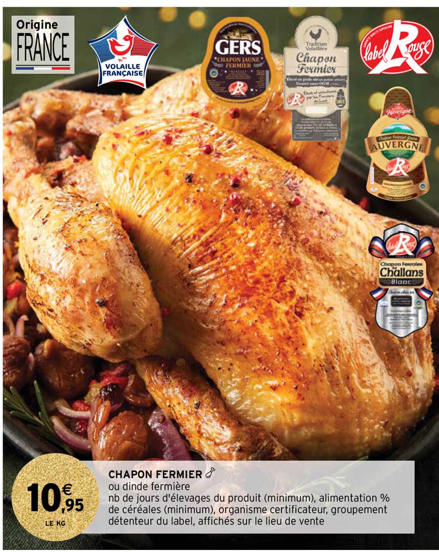 chapon fermier