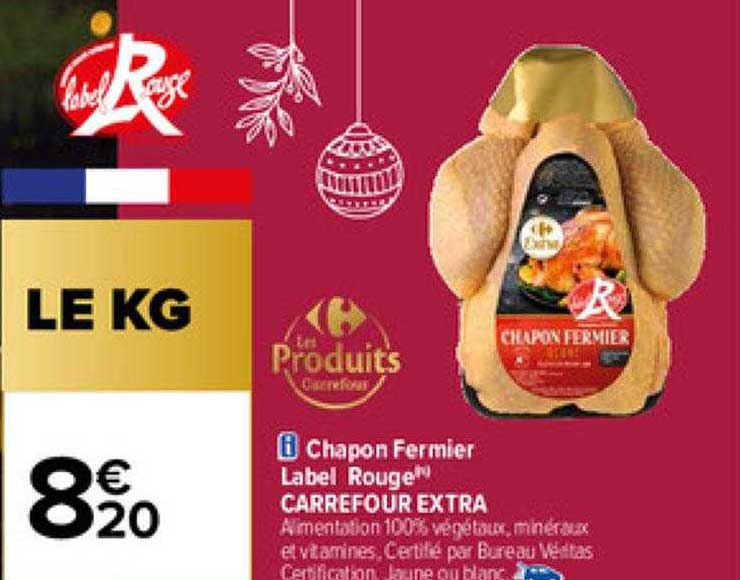 chapon fermier label rouge carrefour extra