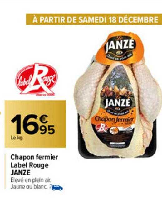 chapon fermier label rouge janze