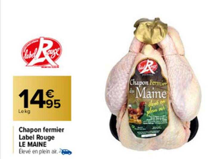 chapon fermier label rouge le maine