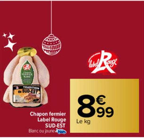 Chapon Fermier Label Rouge Sud-est
