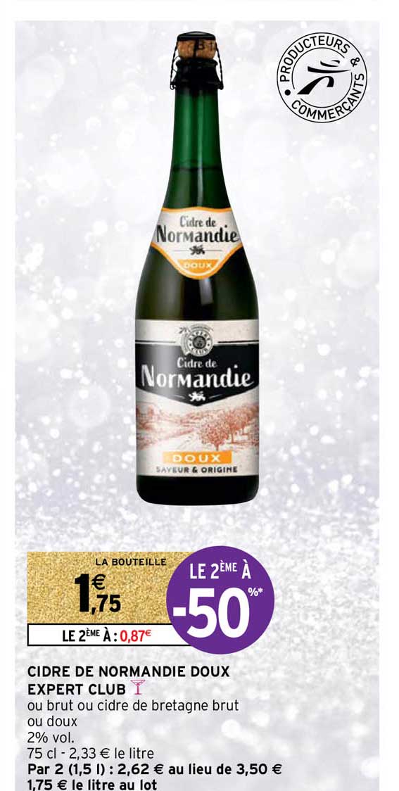 Cidre De Normandie Doux Expert Club