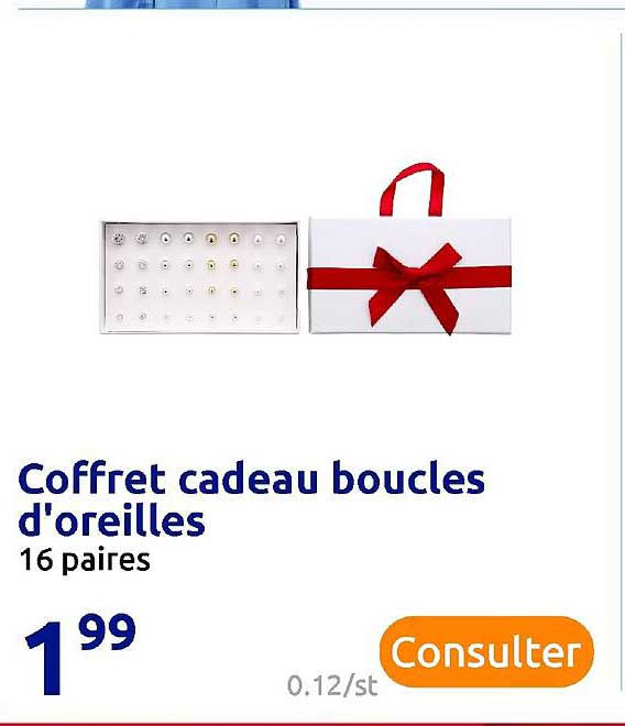 coffret cadeau boucles d'oreilles