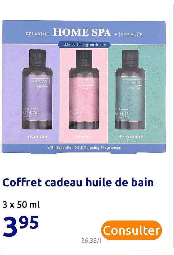 Coffret Cadeau Huile De Bain