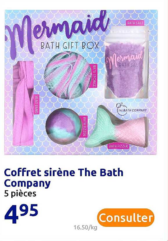coffret sirène the bath company
