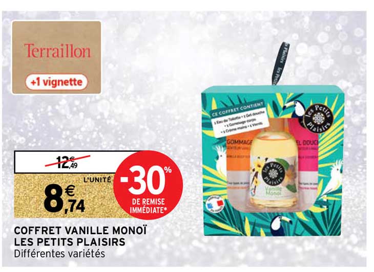 coffret vanille monoï les petits plaisirs