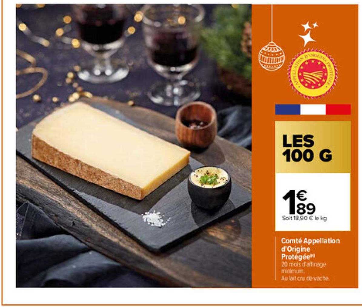 comté appellation d'origine protégée