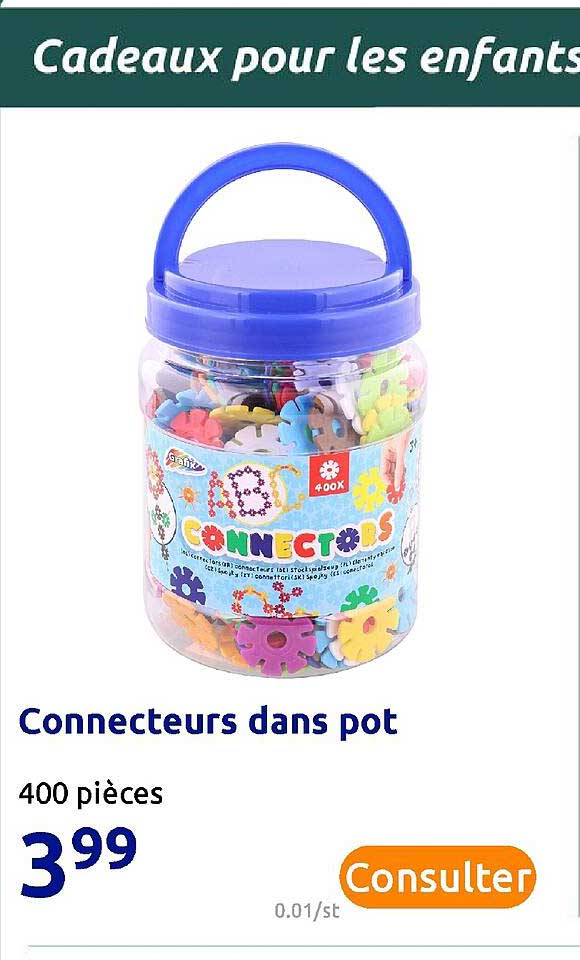 connecteurs dans pot