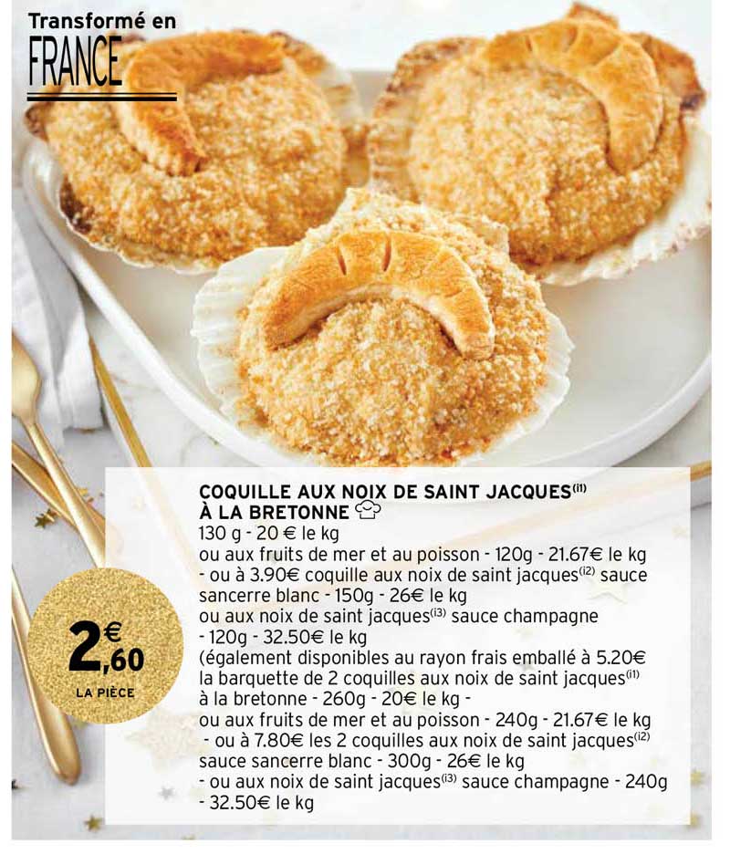 coquille aux noix de saint jacques à la bretonne