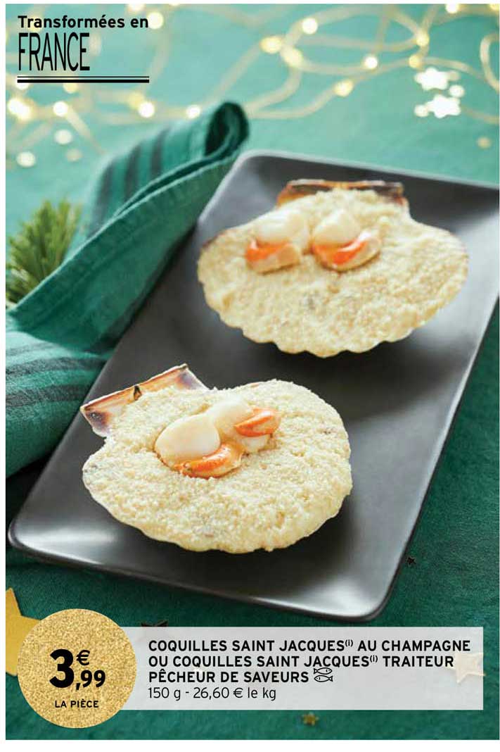 coquilles saint jacques au champagne ou coquilles saint jacques traiteur pêcheur de saveurs