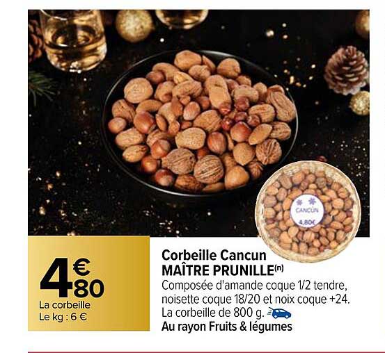 corbeille cancun maître prunille