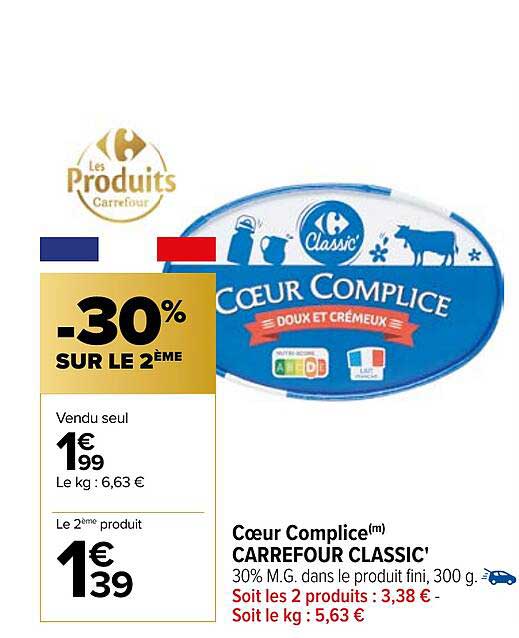 cœur complice carrefour classic'