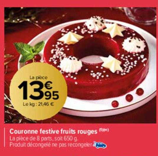 couronne festive fruits rouges