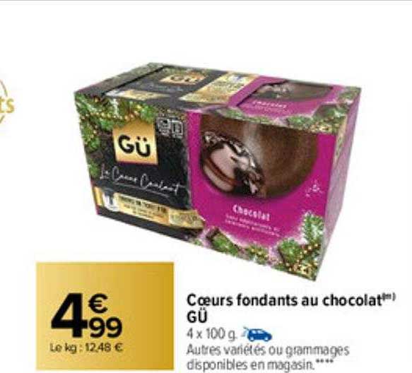 Cœurs Fondants Au Chocolat Gü