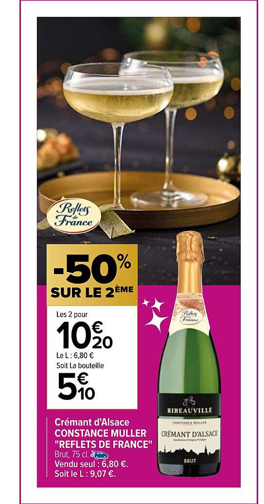 crémant d'alsace constance muller "reflets de france"