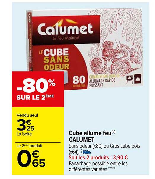 cube allume feu calumet