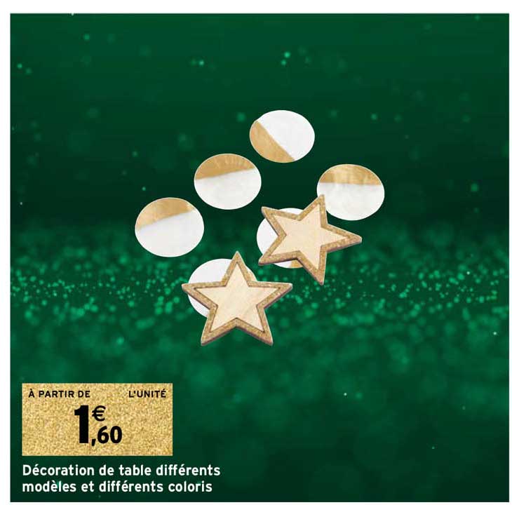 décoration de table différents