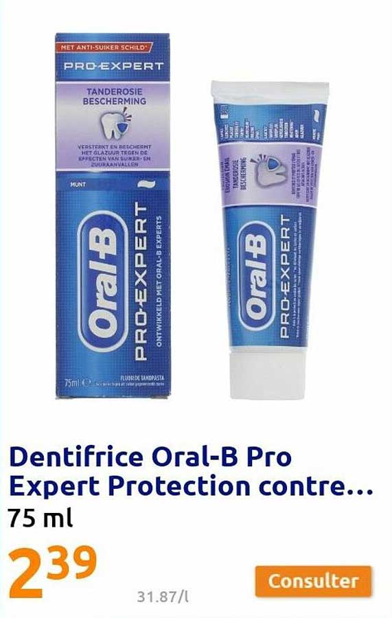 dentifrice oral-b pro expert protection contre...