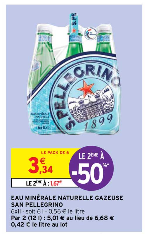 eau minérale naturelle gazeuse san pellegrino