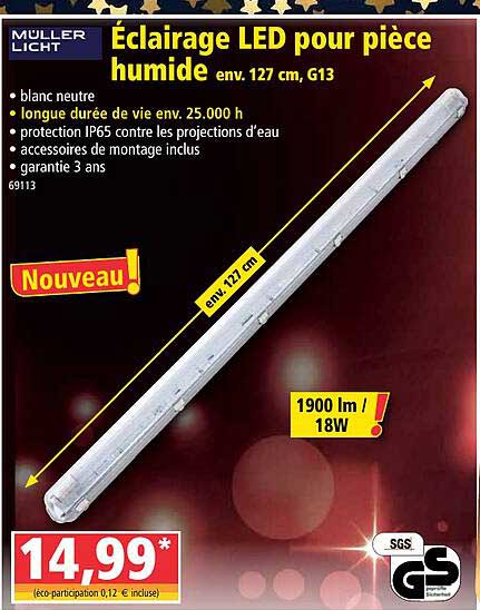éclairage led pour pièce humide müller licht