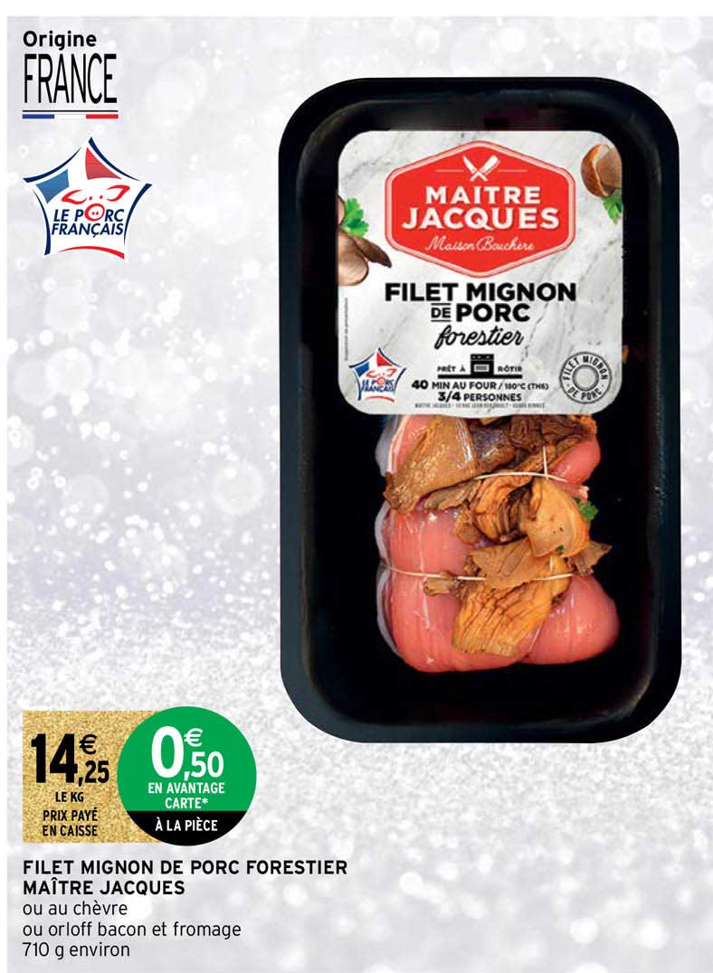 fielt mignon de porc forestier maître jacques