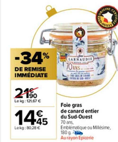 foie gras de canard entier du sud-ouest