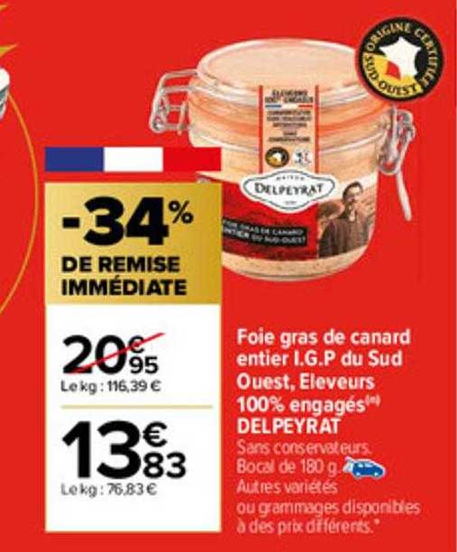 foie gras de canard entier i.g.p. du sud ouest, eleveurs 100% engagés delpeyrat