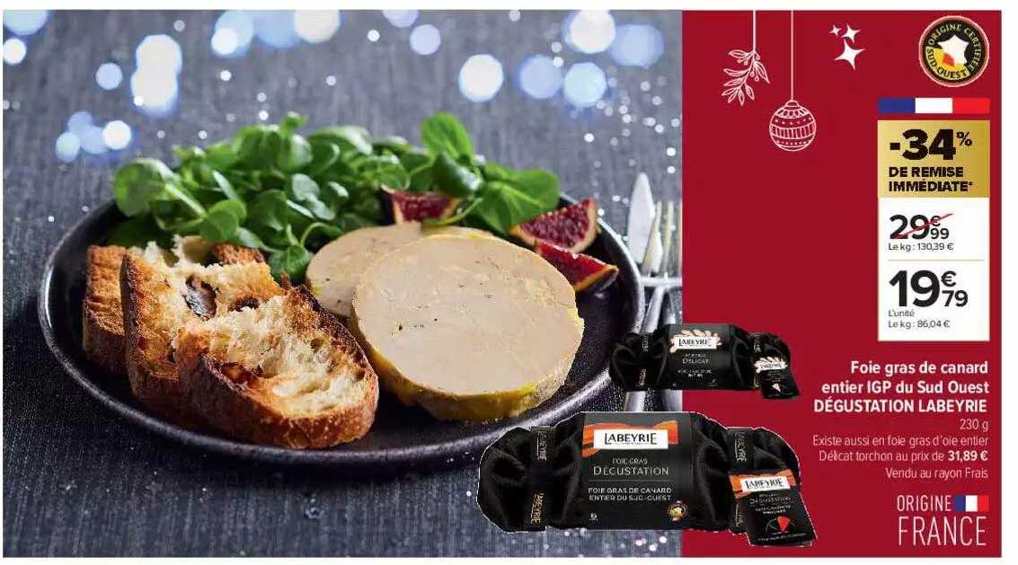 foie gras de canard entier igp du sud ouest dégustation labeyrie