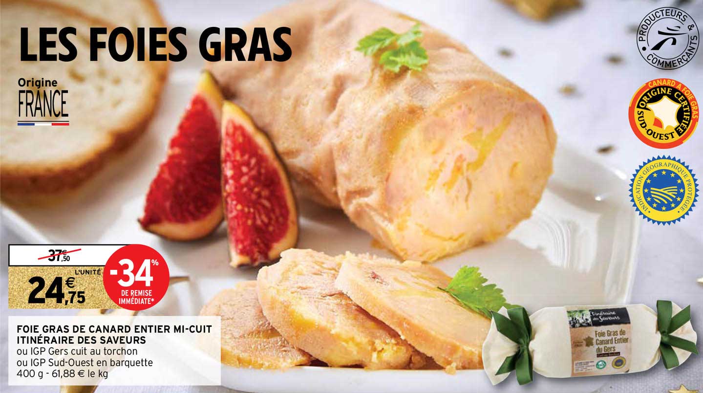 foie gras de canard entier mi-cuit itinéraire des saveurs