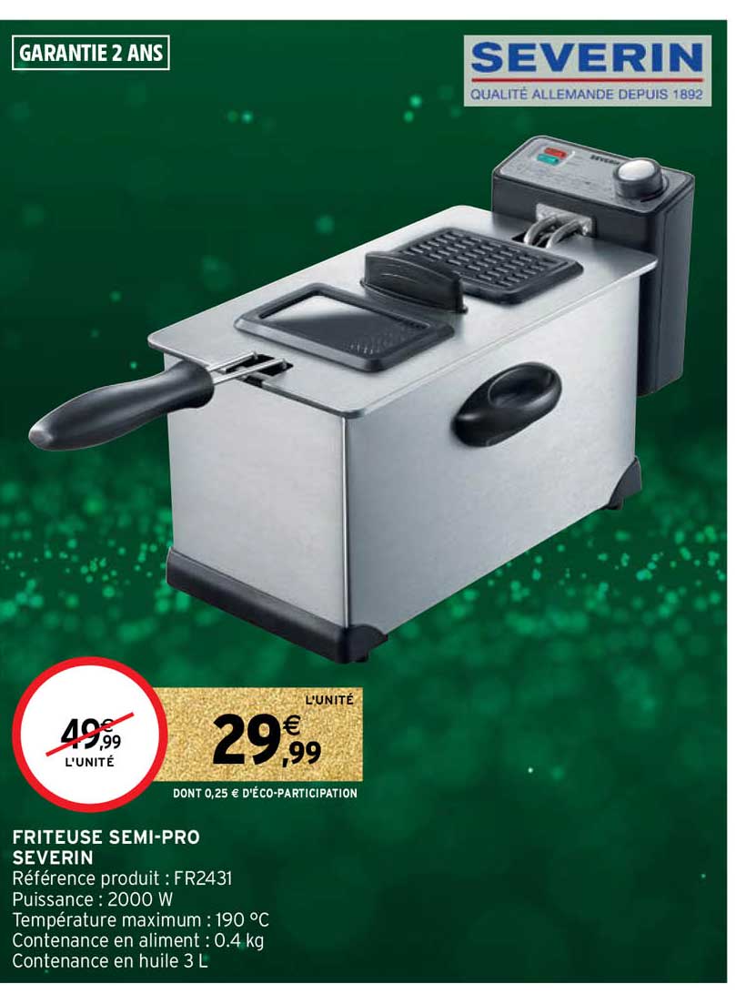 friteuse semi-pro severin
