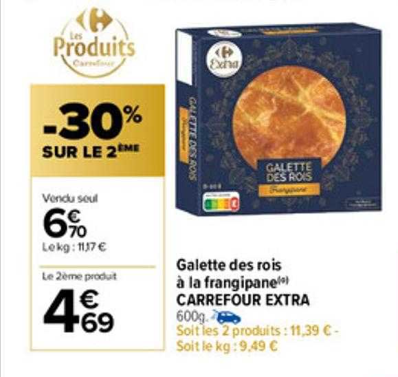 galette des rois à la frangipane carrefour extra