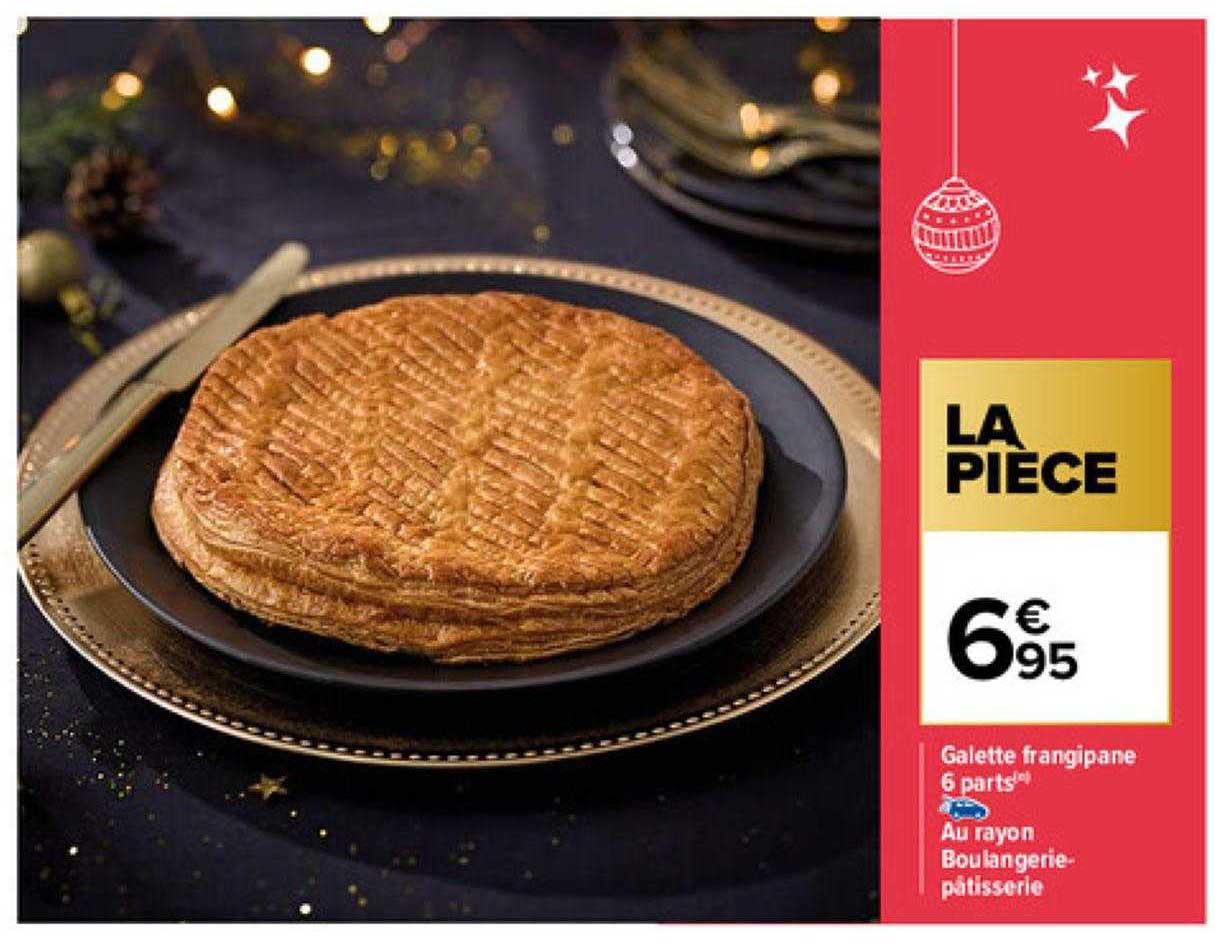 galette frangipane 6 parts