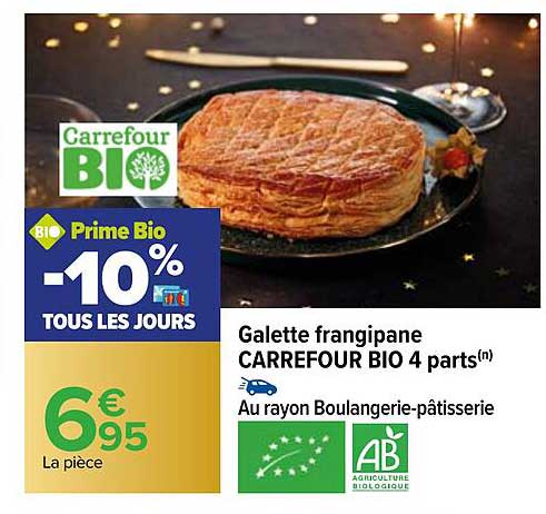 Galette Frangipane Carrefour Bio 4 Parts