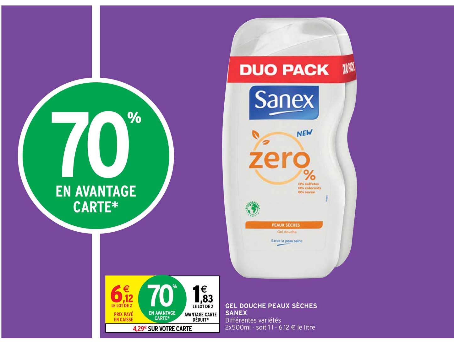 Gel Douche Peaux Sèches Sanex